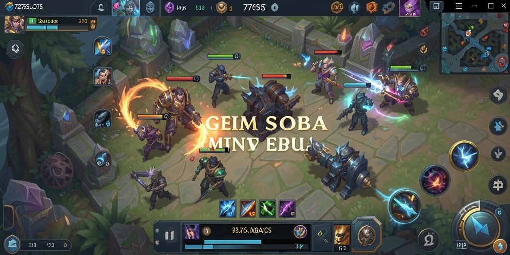 Gameplay seru dalam 7276SLOTS yang menampilkan pertarungan tim.