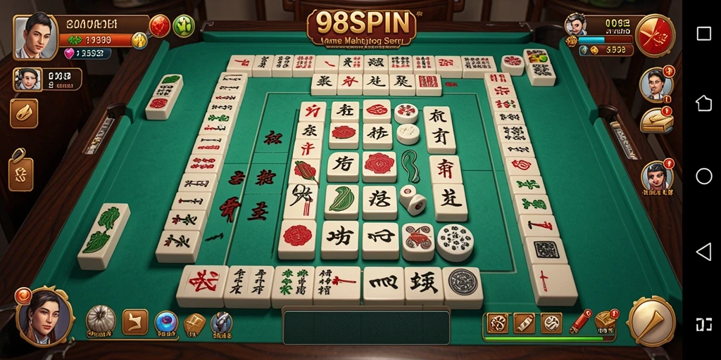 Screenshot gameplay Mahjong yang seru di 98SPIN.