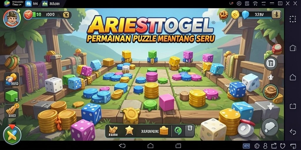 Tampilan gameplay ARIESTOGEL yang penuh tantangan dan menyenangkan.