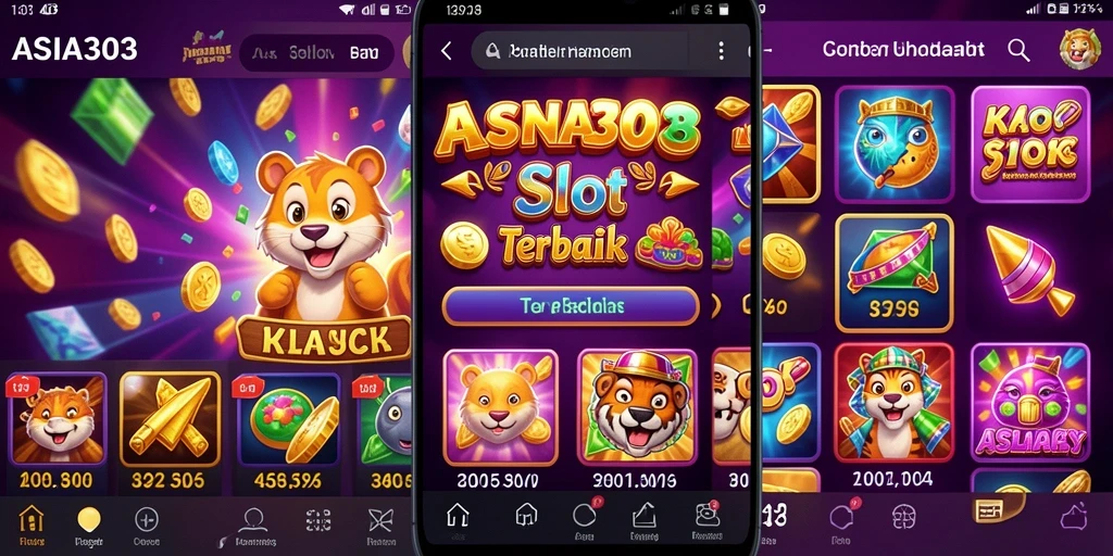 Screenshot gameplay Slot ASIA303 yang menampilkan mesin slot berkualitas tinggi.