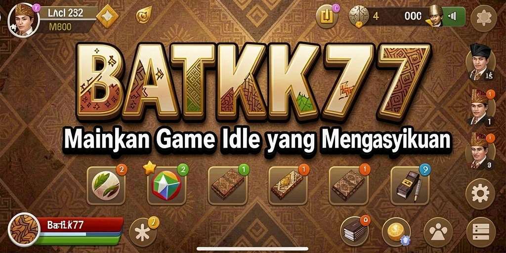 Tampilan gameplay <strong>BATIK77</strong> yang menarik dan penuh warna.