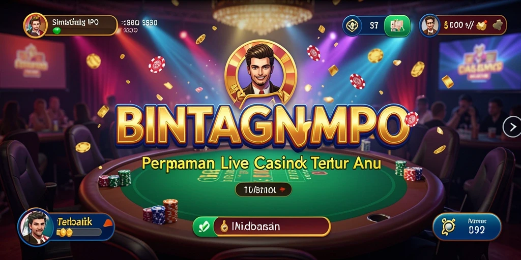Tampilan gameplay Live Casino yang mendebarkan di BINTANGMPO.