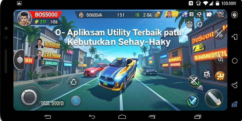 Tampilan utama BOS5000 dengan fitur-fitur Utility yang lengkap.