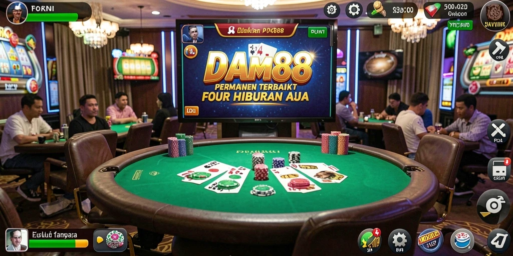Tampilan gameplay poker yang menarik di DAM88.