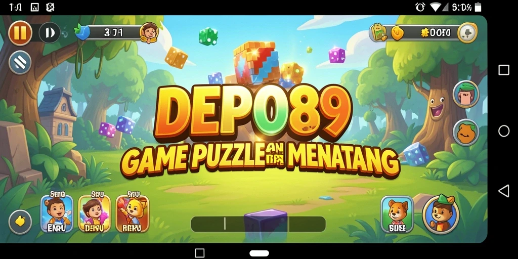 Screenshot gameplay DEPO89 menunjukkan tantangan puzzle yang menarik dan beragam.