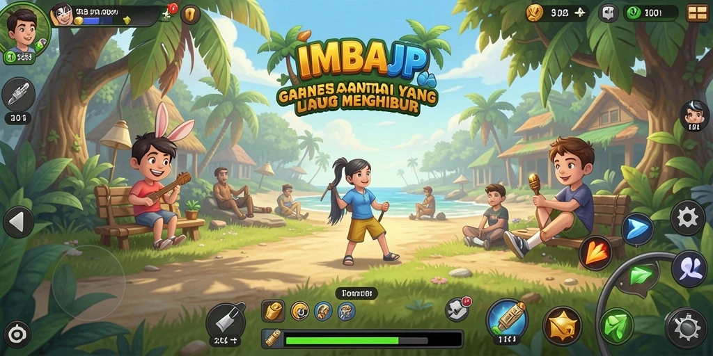 Menampilkan gameplay santai dan interaksi sosial yang menyenangkan di IMBAJP.