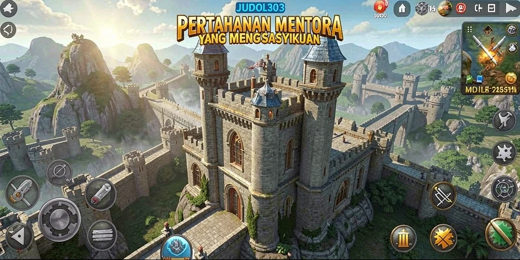 Screenshot gameplay menampilkan Tower Defense yang seru dan menegangkan.