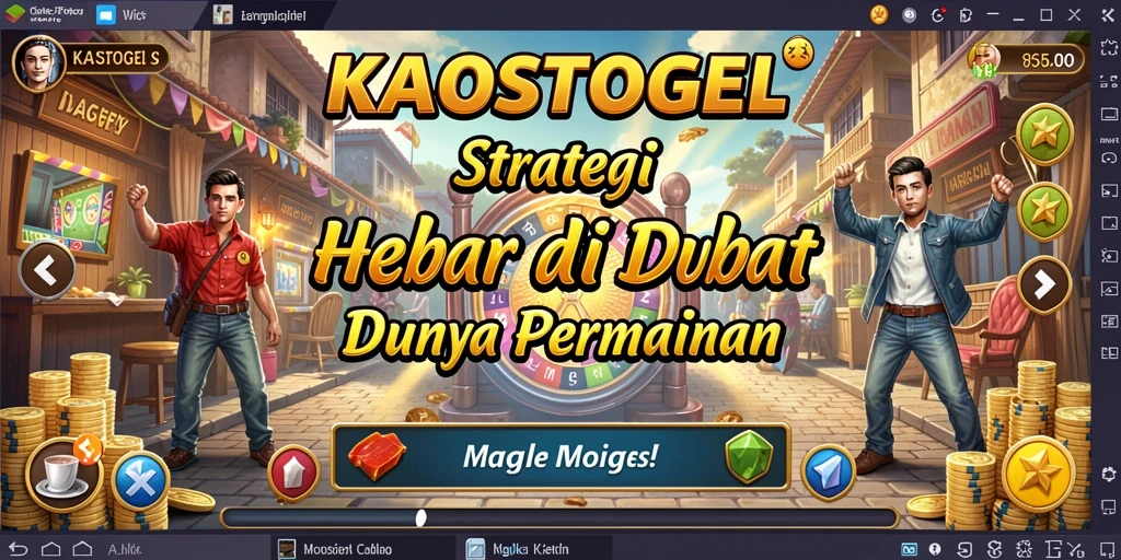 Tampilan gameplay KAOSTOGEL yang menantang dan menarik.