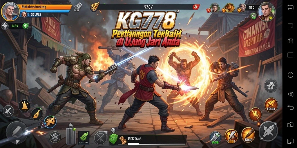 Tampilan gameplay KG778 yang mendebarkan dan penuh aksi pertarungan.