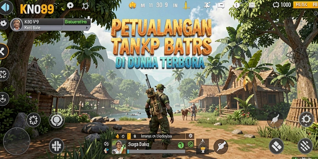 Screenshot gameplay KNO89 menampilkan petualangan di dunia terbuka.