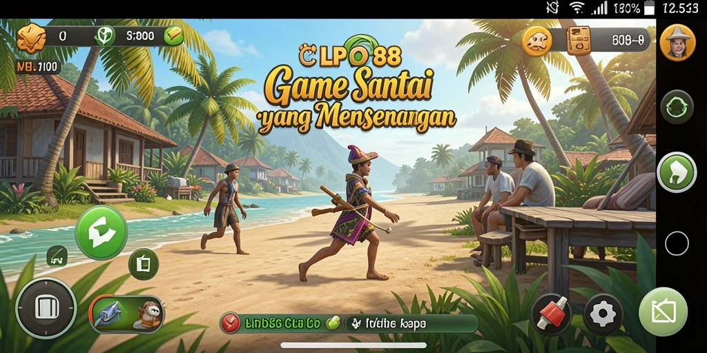 Tampilan gameplay LPO88 yang ceria dan menghibur.