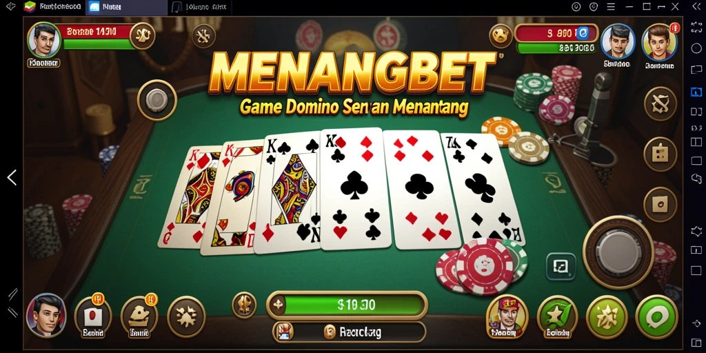 Tangkapan layar game MENANGBET menunjukkan keseruan bermain Domino.