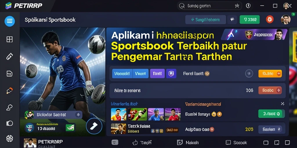 Tampilan menawan dari gameplay <strong>PETIRRP</strong> saat memasang taruhan olahraga.