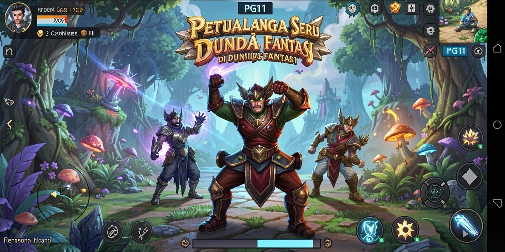 Tangkapan layar PG11 menampilkan aksi seru dan grafis menawan dalam petualangan.
