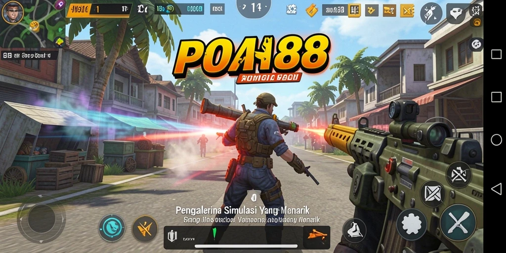 Tampilan gameplay <strong>POA88</strong> yang menarik dan mendetail.