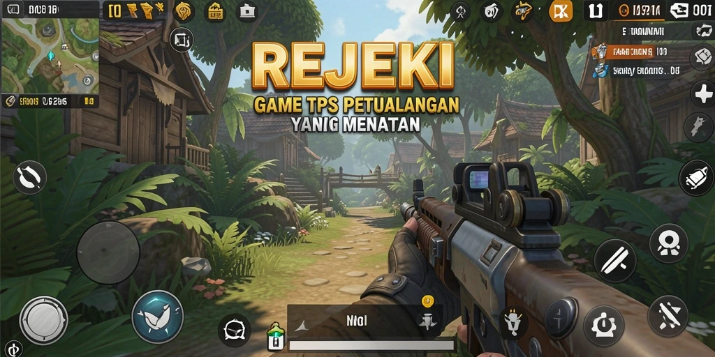 Screenshot gameplay menunjukkan aksi seru dalam game TPS.
