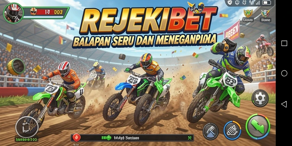 Tampilan seru gameplay balap dari REJEKIBET yang memukau.