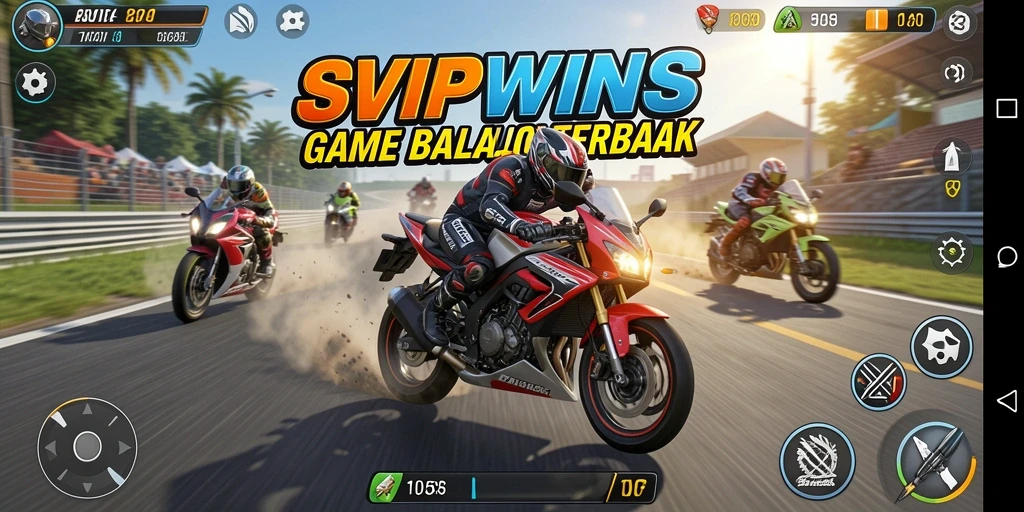 Gameplay mendebarkan dengan grafis balap motor yang menakjubkan.