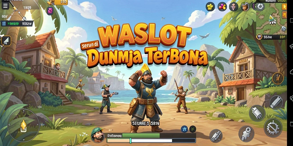 Screenshot gameplay WASLOT menampilkan eksplorasi dunia terbuka yang menakjubkan.