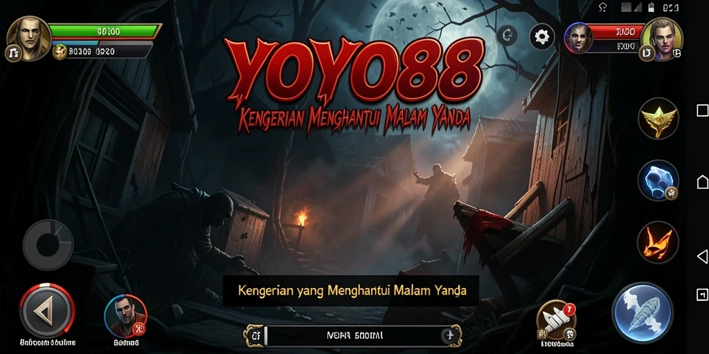 Screenshot menampilkan momen menegangkan dalam gameplay YOYO88.