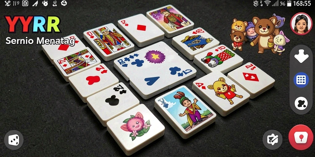 Tampilan gameplay seru dari permainan Domino YYRR.